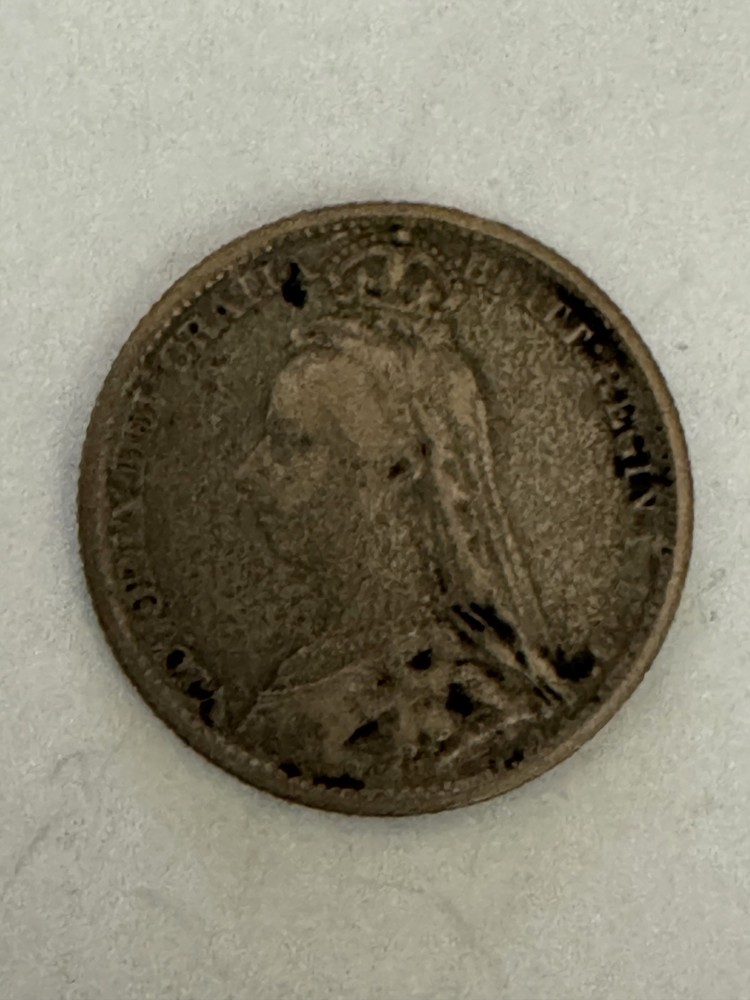 Great britain 1888 six pence Silver