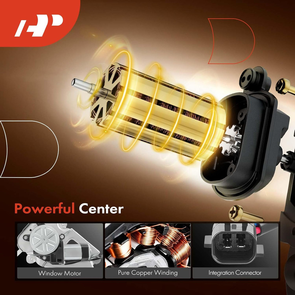 2006-2007 Jeep Liberty Front Right Power Window Regulator–Compatible