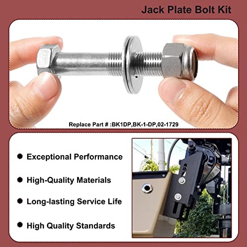 BK-1-DP Jack Plate Bolt Kit,Replace OEM BK1DP,BK-1-DP,02-1729