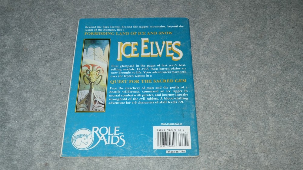 AD&D Role Aids: Ice Elves