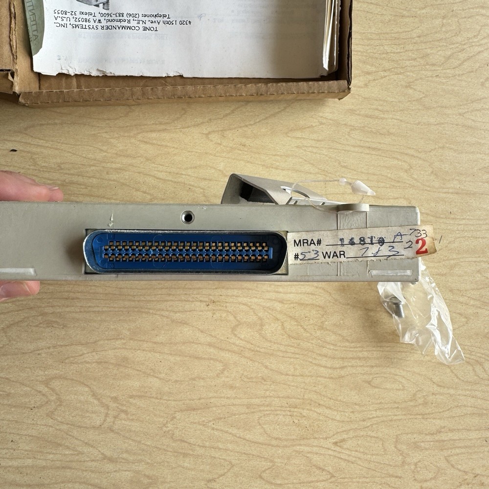 TELCO TONE COMMANDER RT-1900 Antique Rotary Dial Intercom System With Manual