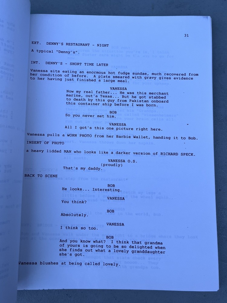 1996 Highway Matthew Bright Series Original Script Witherspoon Sutherland Stone