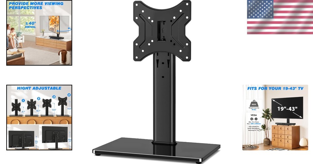Universal TV Stand Base for 19-43" TVs