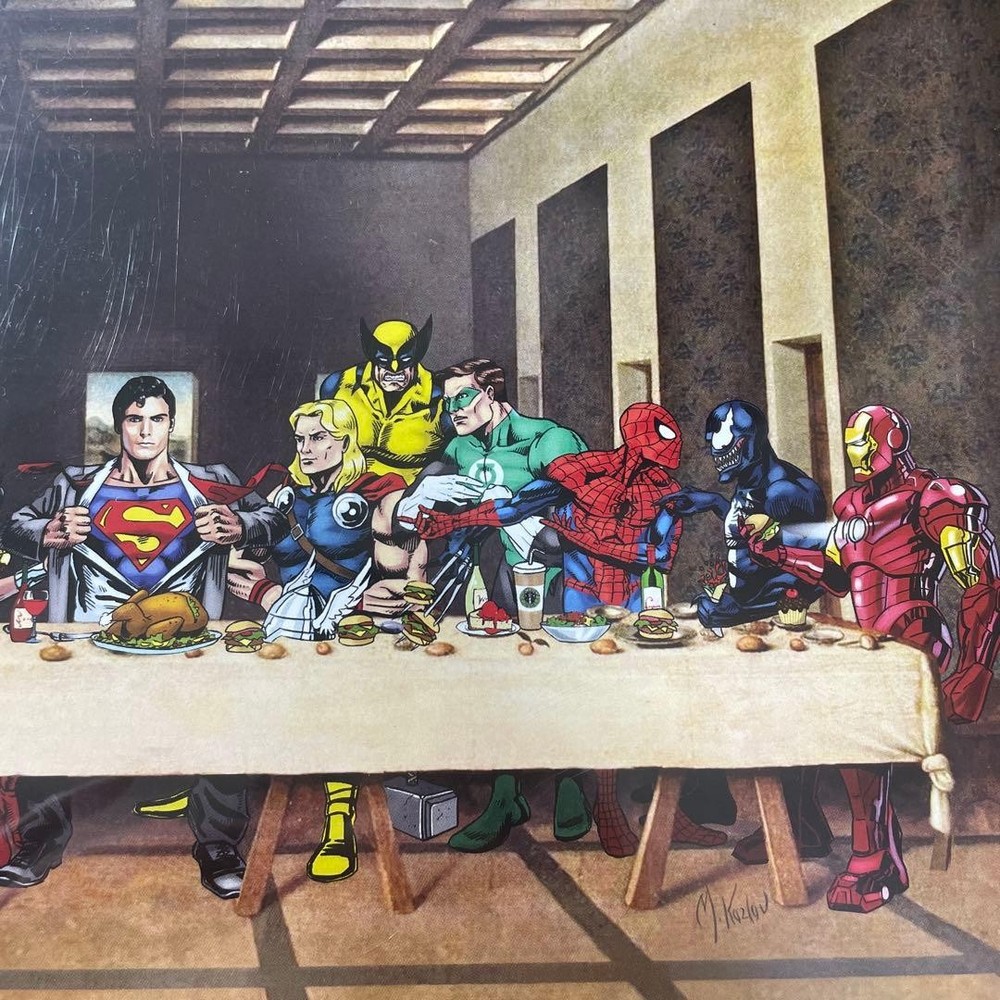 Avengers Creative Art The Last Supper