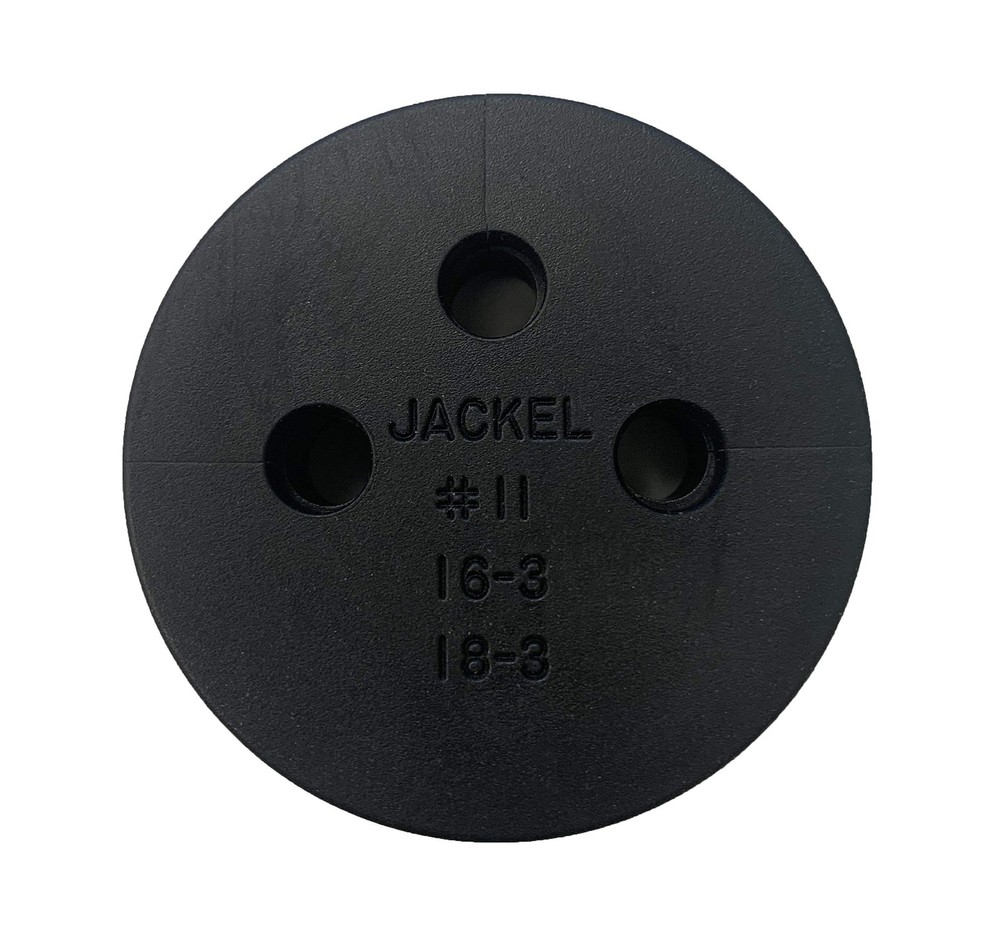 JACKEL Cord Grommet - TWO Hole - 2 in. 2 in., Black