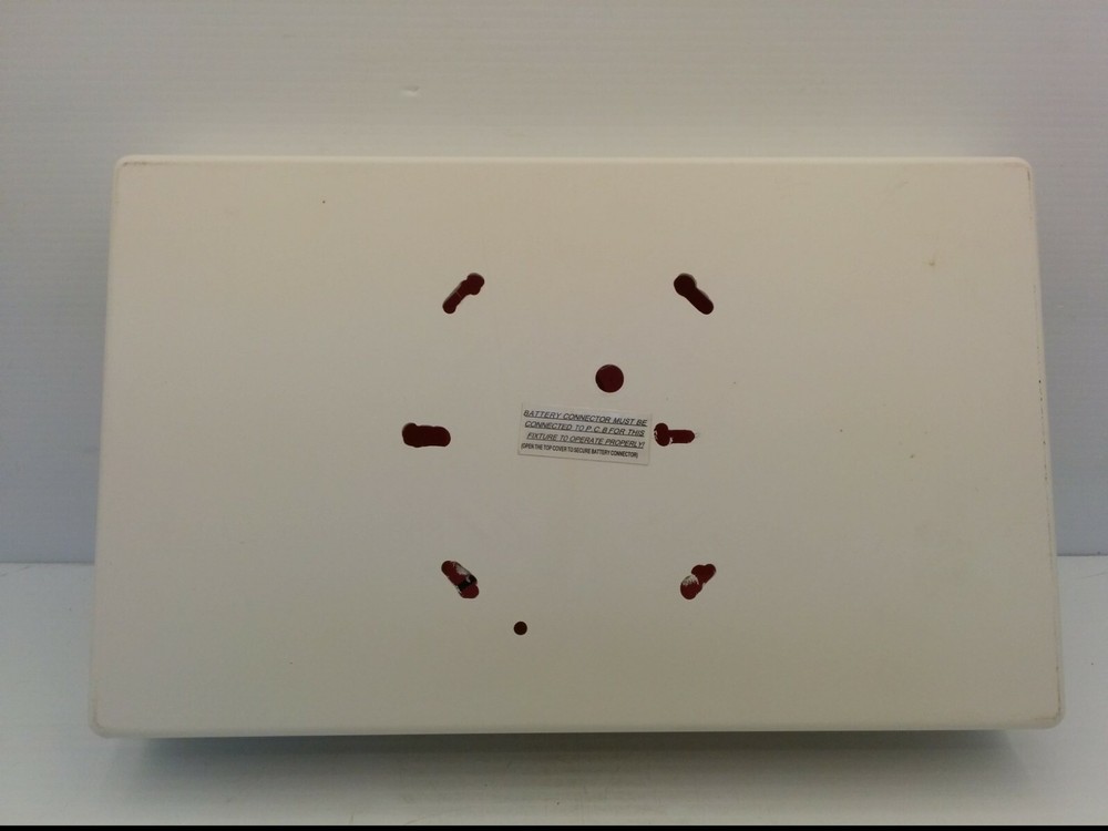 EMERGENCY LIGHTED EXIT SIGN MODEL #LWSPXEURW, RED & WHITE, NNB