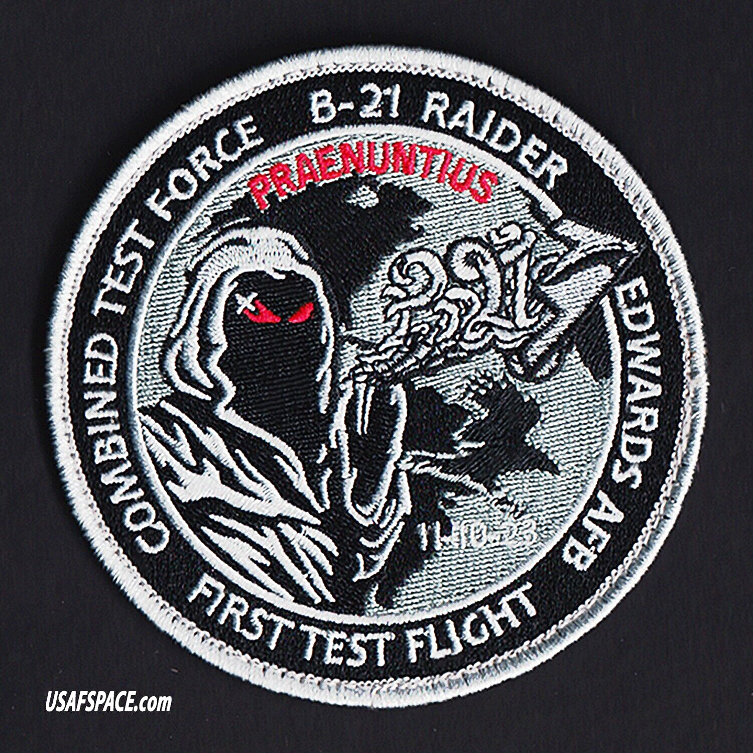 USAF B-21-RAIDER-FIRST TEST FLIGHT-CTF-11-10-23-NGAD-420 FLTS-Edwards AFB-PATCH