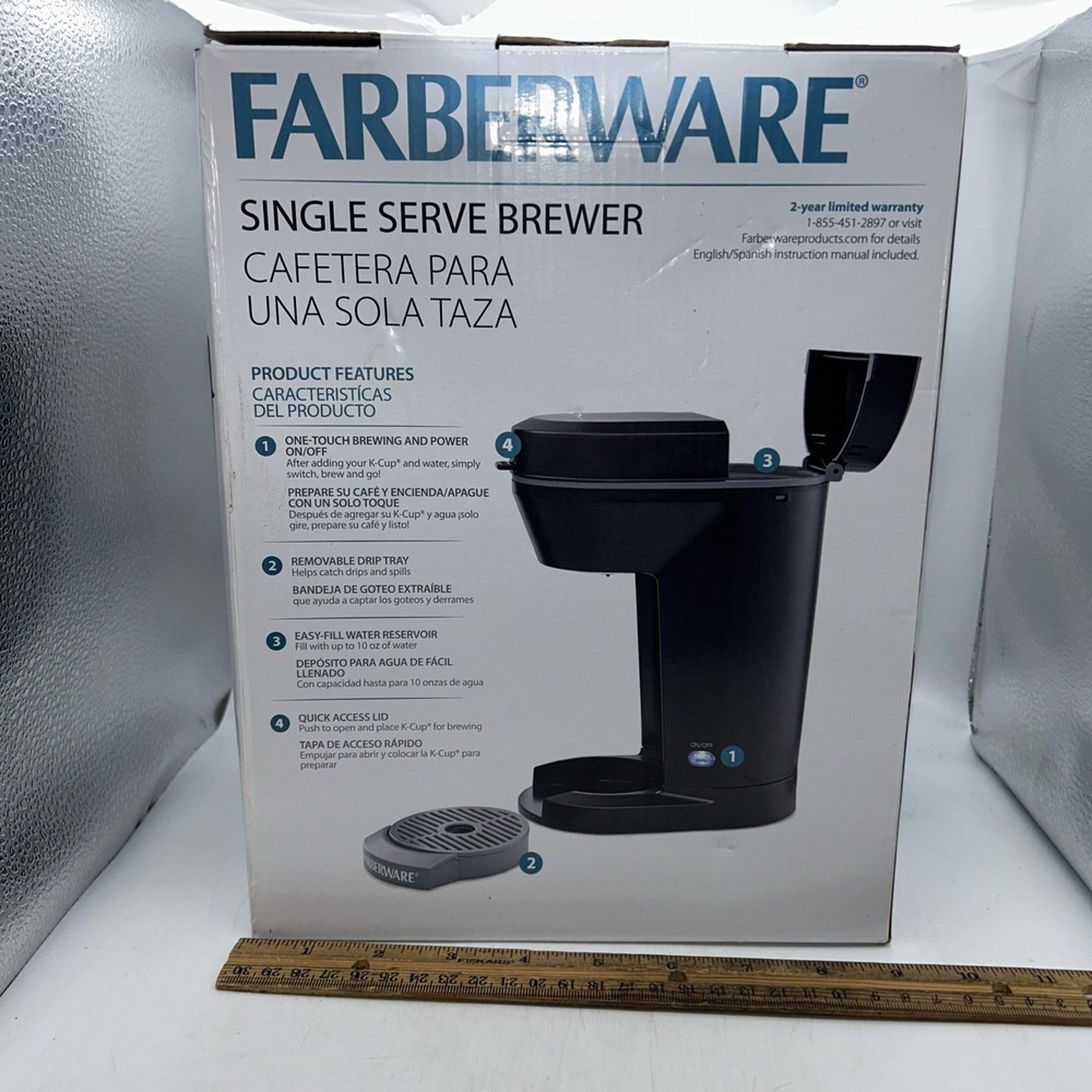 Faberware Single Server K-Cup Brewer New In Box (201615)