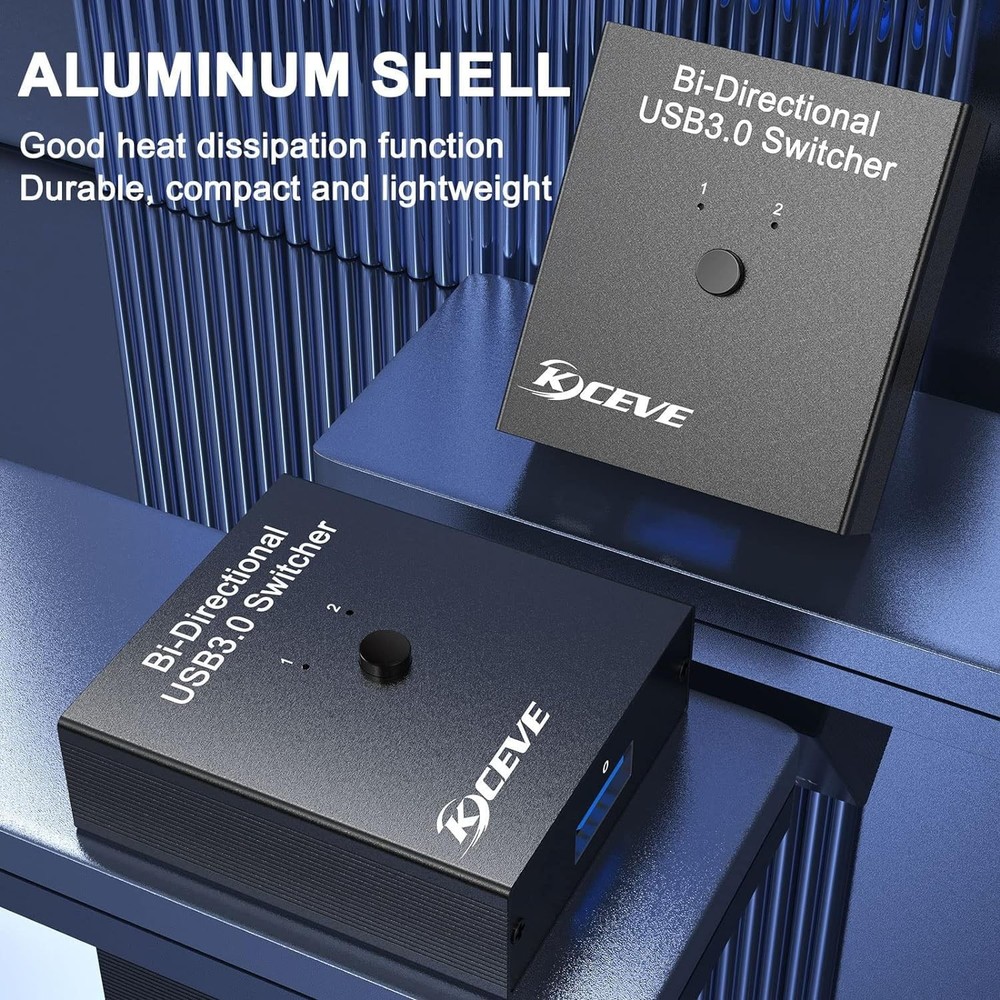 USB 3.0 Switch Selector, Bi-Directional 2 in 1 Out