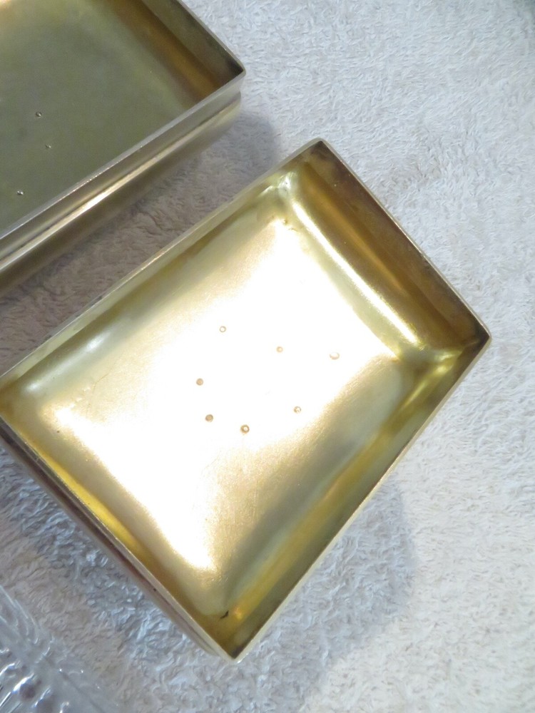 Gorgeous victorian english sterling silver & crystal 2 rectangular boxes London