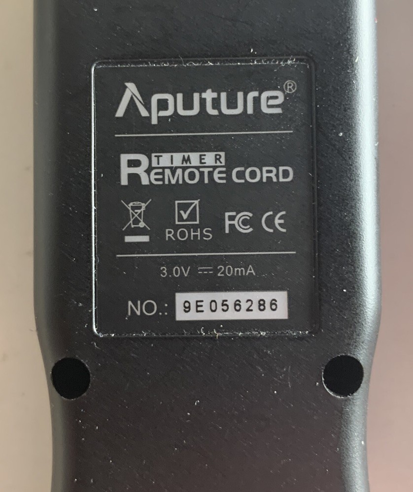 Aputure TIMER Remote Cord 3.0v 20ma No: 9E056286