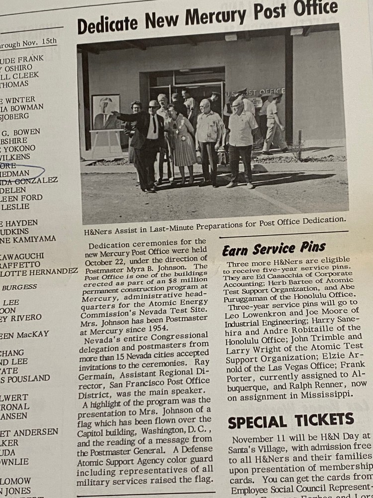 1964 Holmes & Narver Engineering Newsletter on Moon Base Atomic Nuclear Testing
