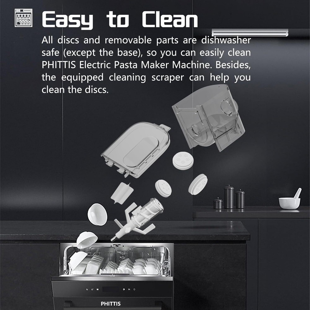 Electric Pasta Machine, Automatic Pasta Maker Machine Electric Noodle Maker