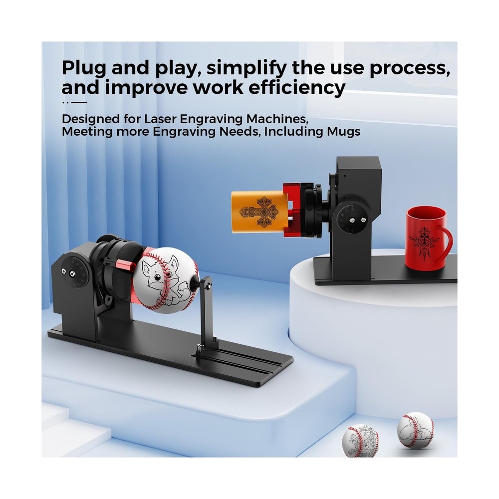 Rotary Roller, 3 in 1 Multi-Function Chuck Rotary Roller, Adjustable Jaw Chuc...