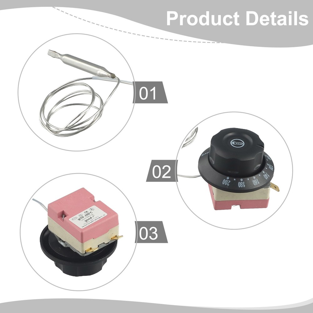 Easy to use Adjustable Temperature Controller Switch for Electric Oven