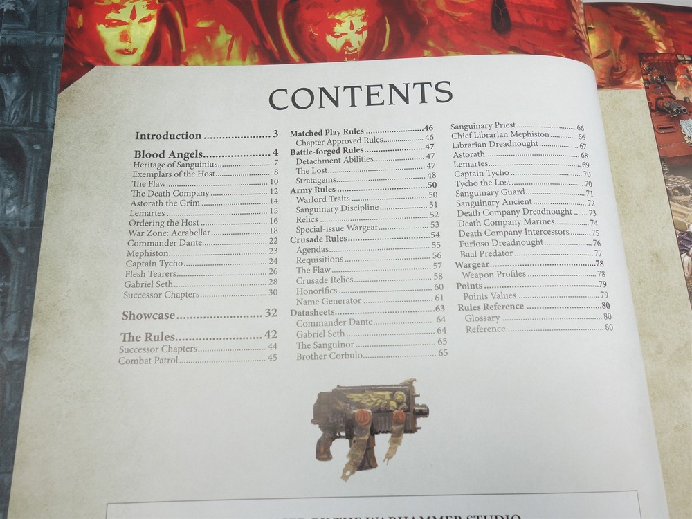 Warhammer 40k Codex Army Book - Blood Angels Space Marines (9th Ed Hardback)