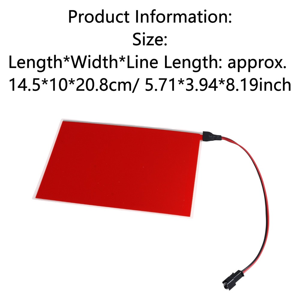 1Pcs Electroluminescent Panel Cuttable DIY Glow Paper LED Panel Light or Decor