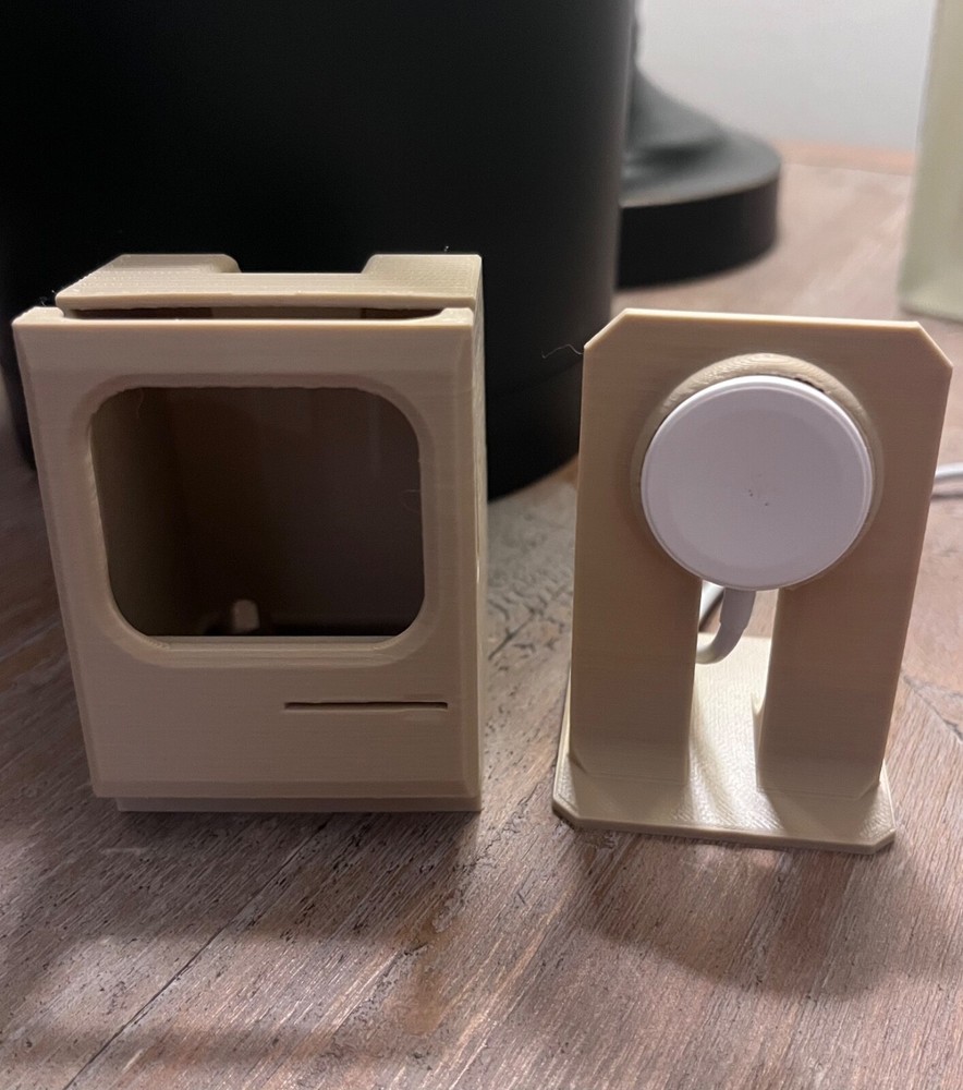 Apple Watch Charging Dock - Retro Mac Computer Design