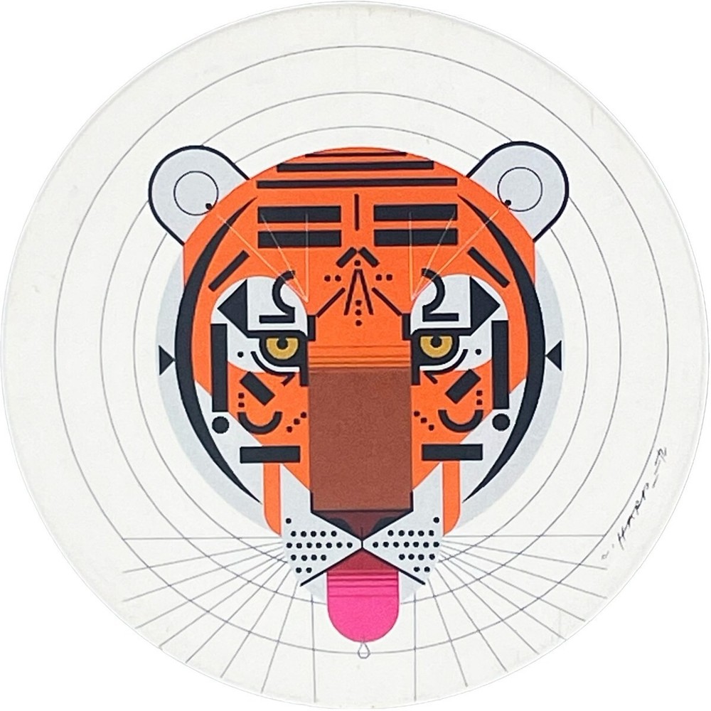 Charles/Charley Harper Cool Carnivore Absorbent Stone Coaster Set