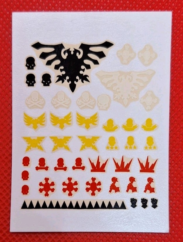 Warhammer 40k Imperial Transfer Sheet Games Workshop OOP 1991 Rogue Trader