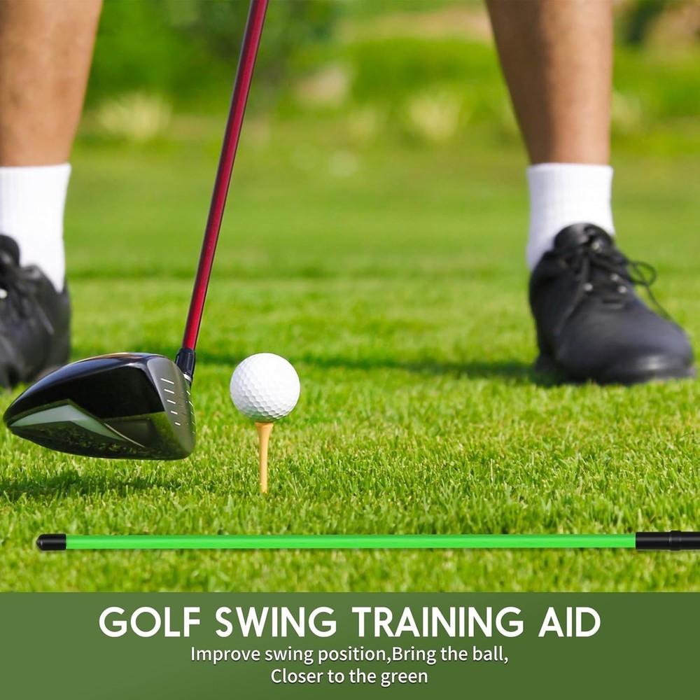Golf Alignment Sticks Training Aid – Collapsible Fiberglass 2-Pack