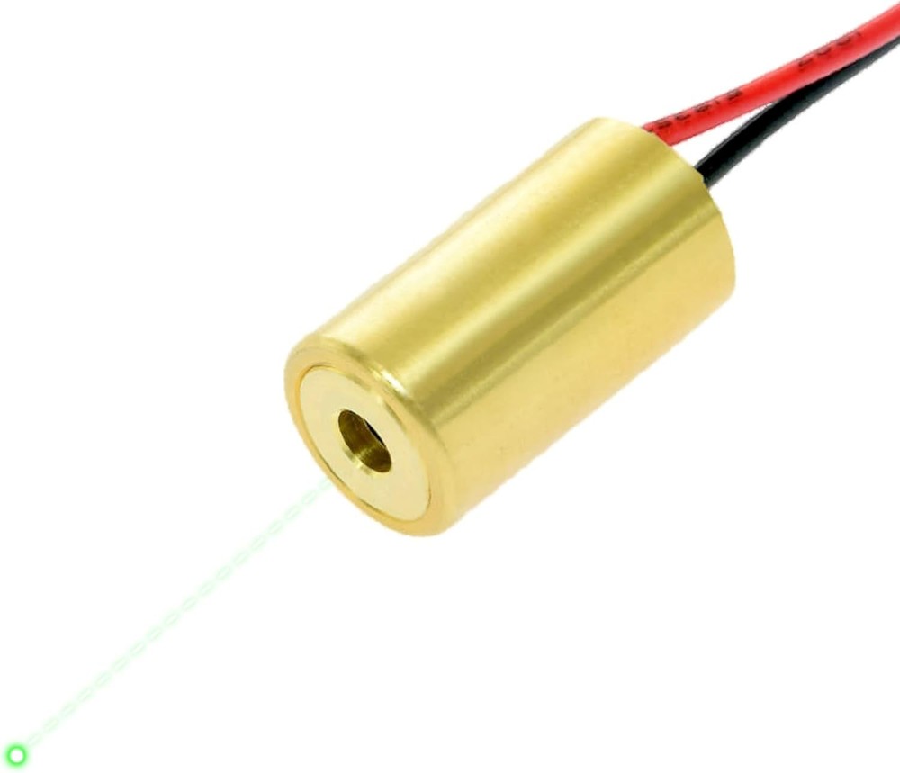 Taiwan-Made Green Laser Module, 30m Range, D10.5x19mm