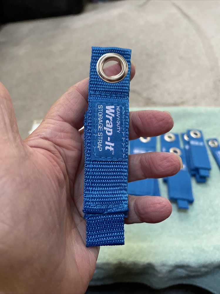 Wrap It Blue Heavy Duty Storage Straps 8 Pack 4 Sizes New