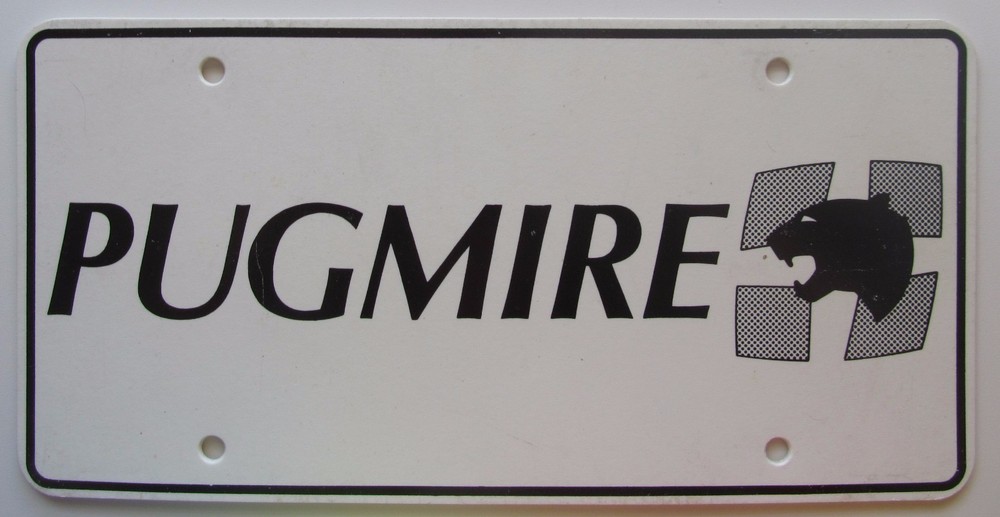 1990's PUGMIRE BOOSTER License Plate