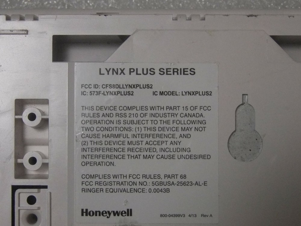 Honeywell LYNXPLUS2 ADT Control Panel