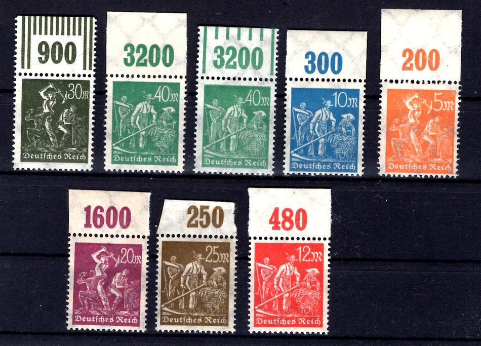 Dr-Infla 238/44OR with 8 different OR types ** MNH mint never hinged (AA8006)