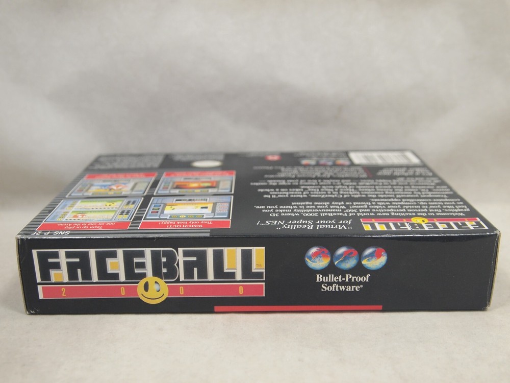 Faceball 2000 (Super Nintendo | SNES) Authentic BOX ONLY