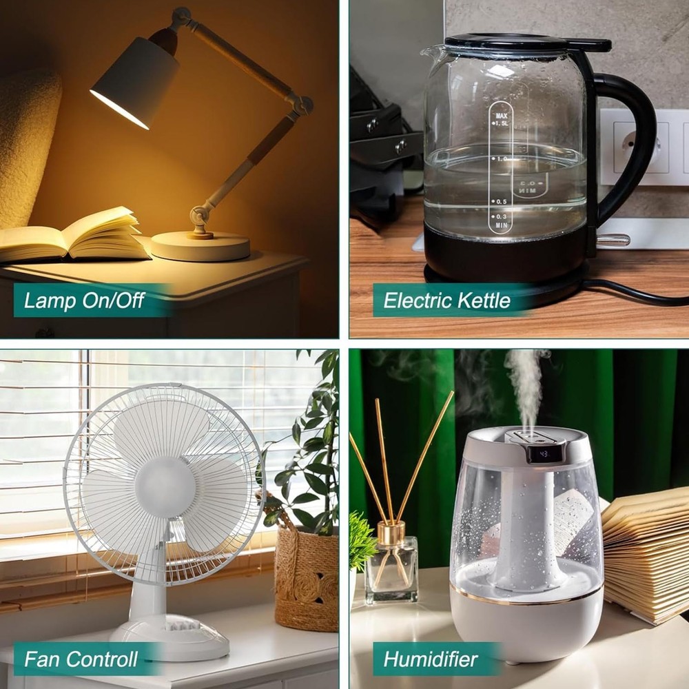 2 Pack 110-125V 3-Pin Outlet Timer For Lamp Control 24-Hour Programmable Switch