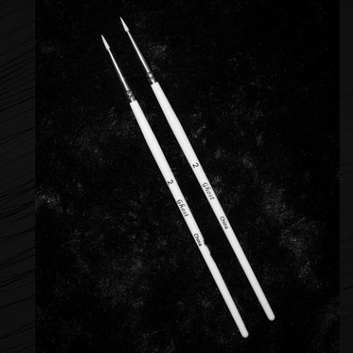 Ghost Brush 2 Pack Size #2 Kickstarter Miniature Paint Brushes Warhammer