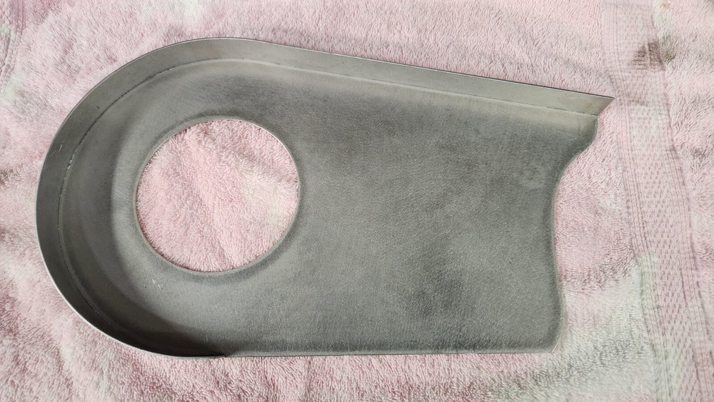 Custom Bicycle Chainguard - Silver/Unfinished