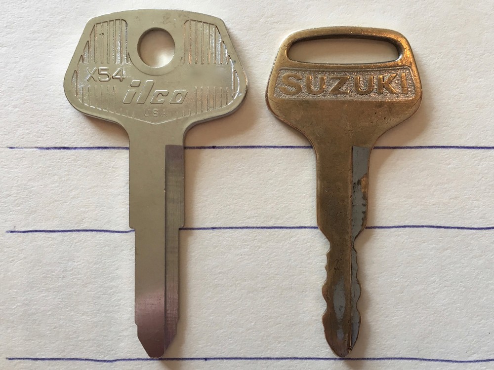 TWO Suzuki Samurai key blanks. Correct OEM length; why settle for too long? Nice