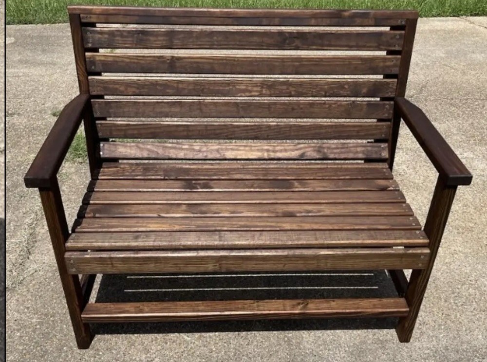 Custom Made Wooden Bench