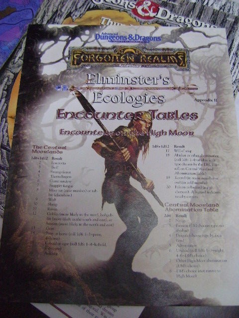 ELMINSTER'S ECOLOGIES Campaign Forgotten Realms Set Dungeons & Dragons (see info