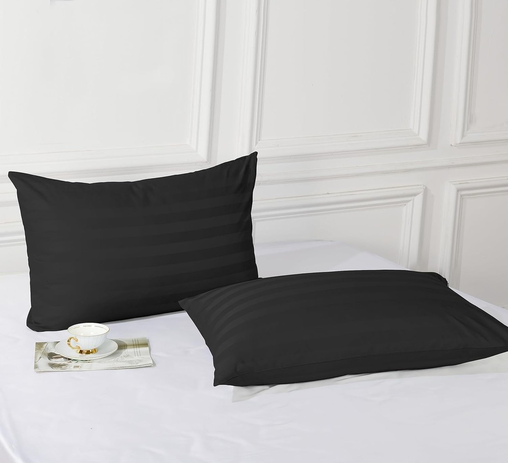 Pillow Protector King Size 100% Egyptian Cotton Pillow Covers, 400 Thread Count
