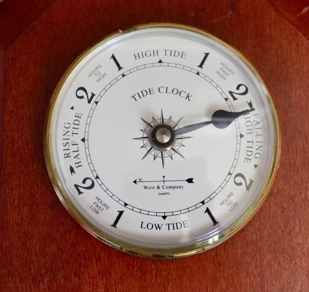WEST & COMPANY QUARTZ TIDE CLOCK = BAROMETER = THERMOMETER =