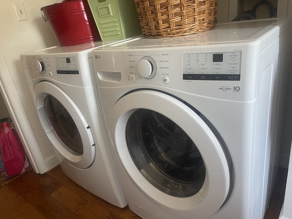 LG Washer & Dryer Set Front-Loading White