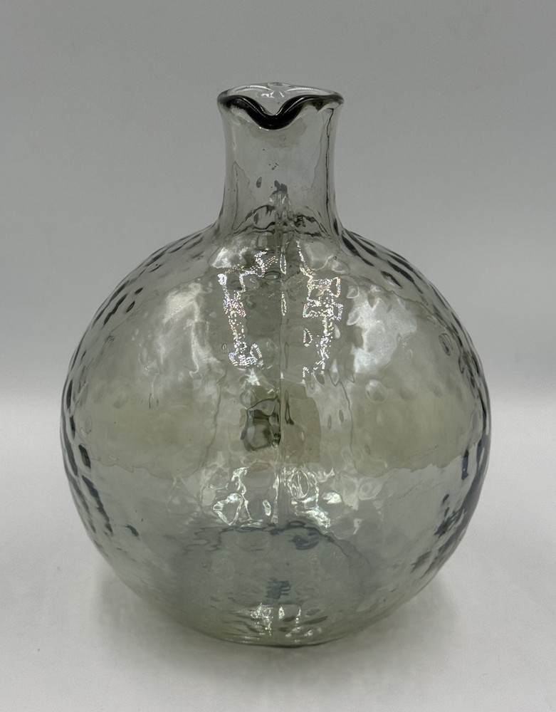 Behome Pebble Glass Iridescent Globe Pitcher