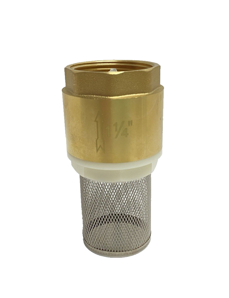 Foot Valve 1-1/4" Brass Check