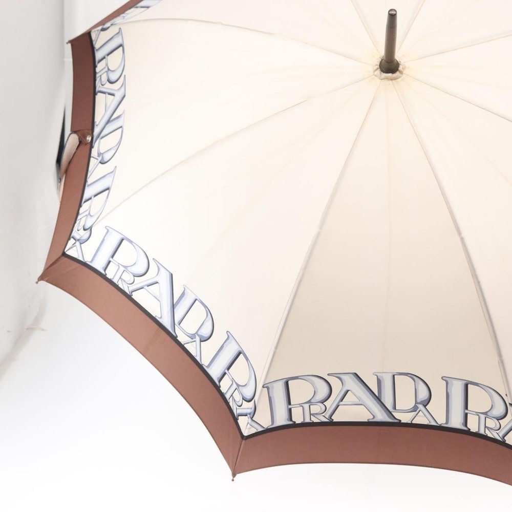 PRADA Umbrella Polyester Ivory Auth 151377