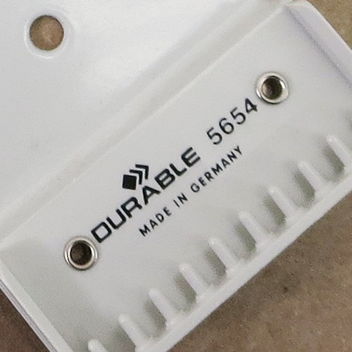 DURABLE Wall Mount Reference Sys. 10 Double-Sided Panels Letter-Size German Made