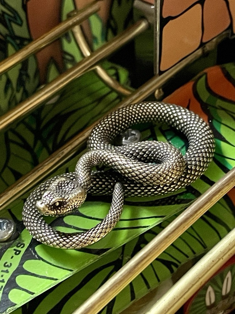 Indiana Jones Pinball Machine Snake Mod (SOLID BRASS!!)