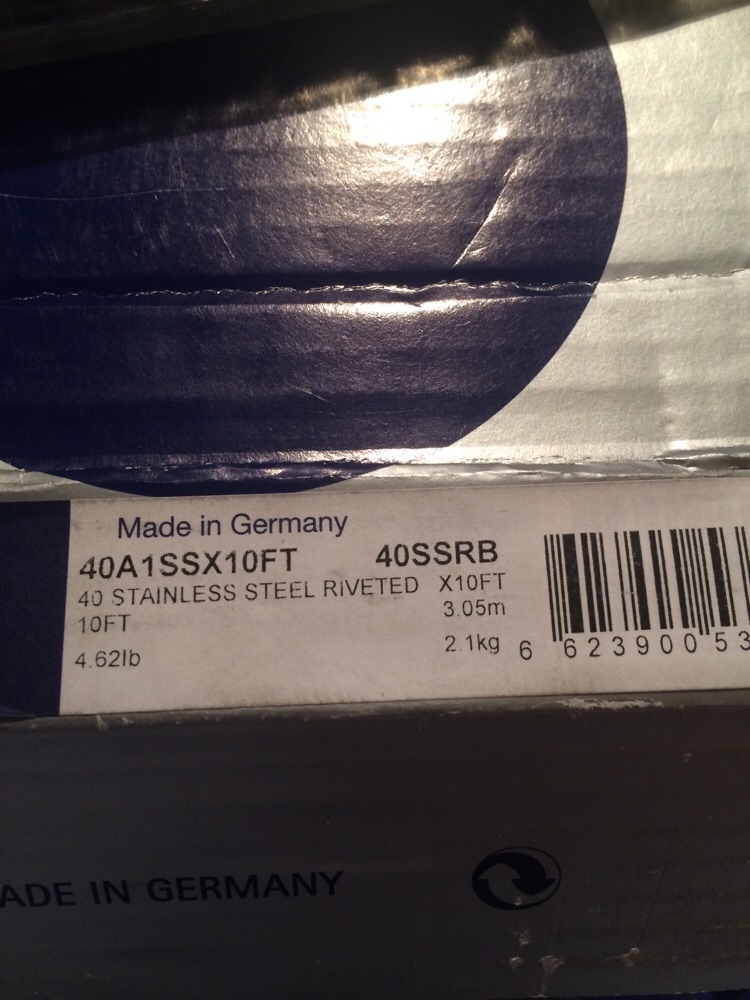 NEW RENOLD 40SSRB ROLLER CHAIN 10FT.