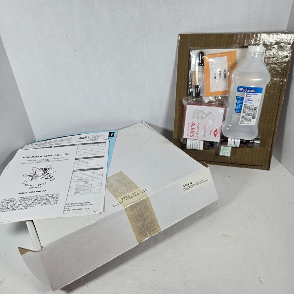 BOREAL Microscope Lighted 57903-00, Scale Balance set, Slide Making Kit