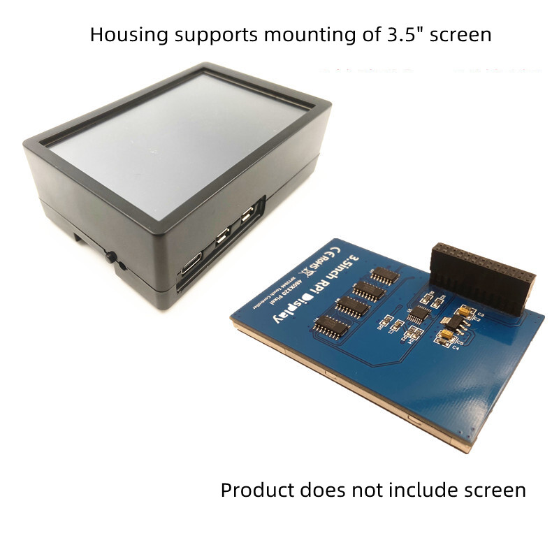 For Raspberry Pi 5 generation shell support 3.5 inch touch screen installation