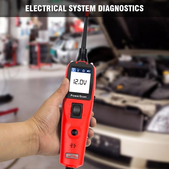 Autel PS100 Circuit Tester Probe Tool, 12V&24V Electrical Testers Diagnostic