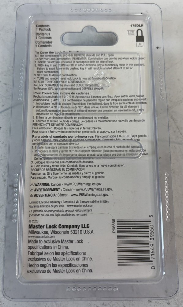 MASTER LOCK 175DLH (P15028090)